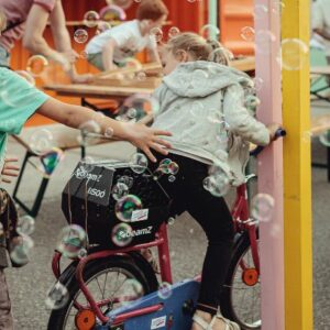 vélo machine à bulle