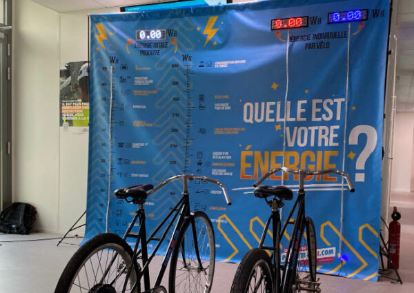 vélo générateur d'électricité pédagogique