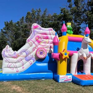 chateau gonflable licorne